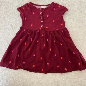 Cat & Jack Toddler Apple Dress Size 3T